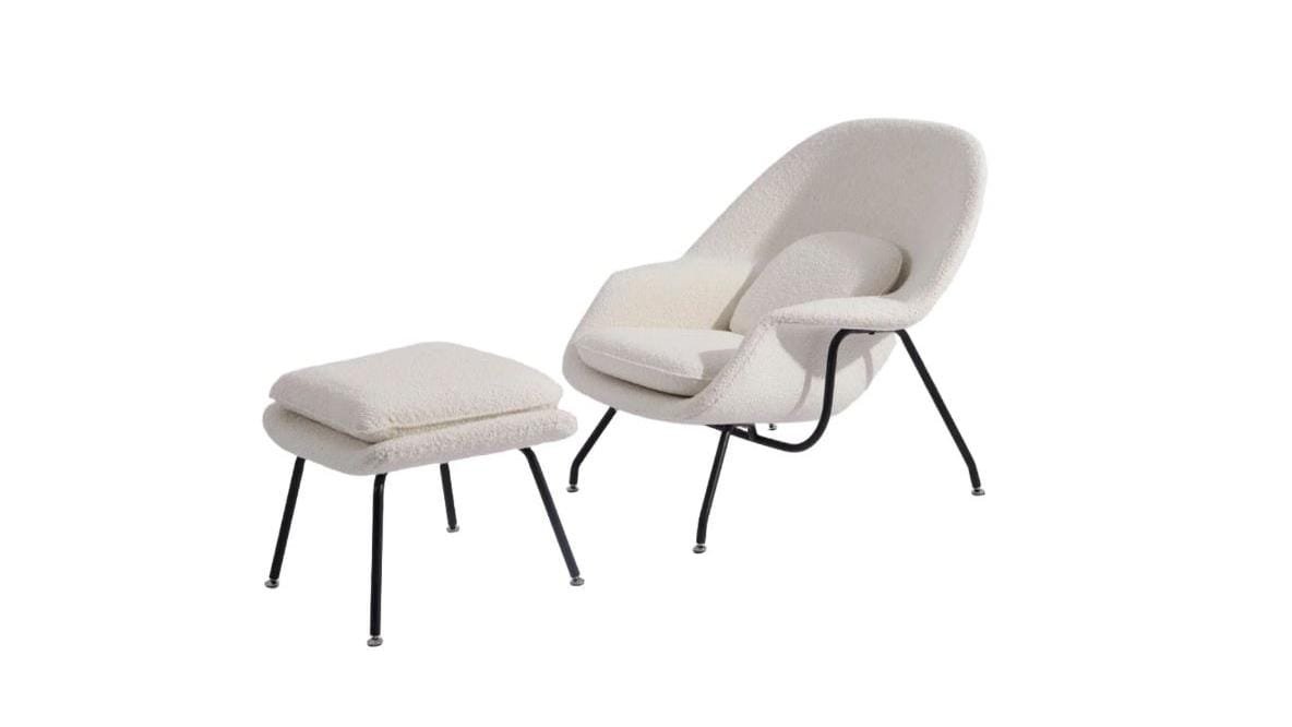 Sohnne Womb Chair With Ottoman Replica