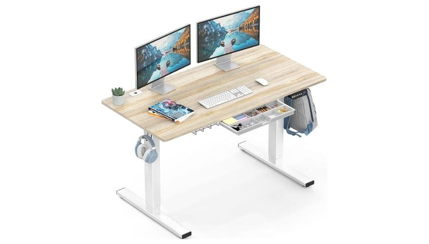 SHW Electric Height Adjustable Standing Desk