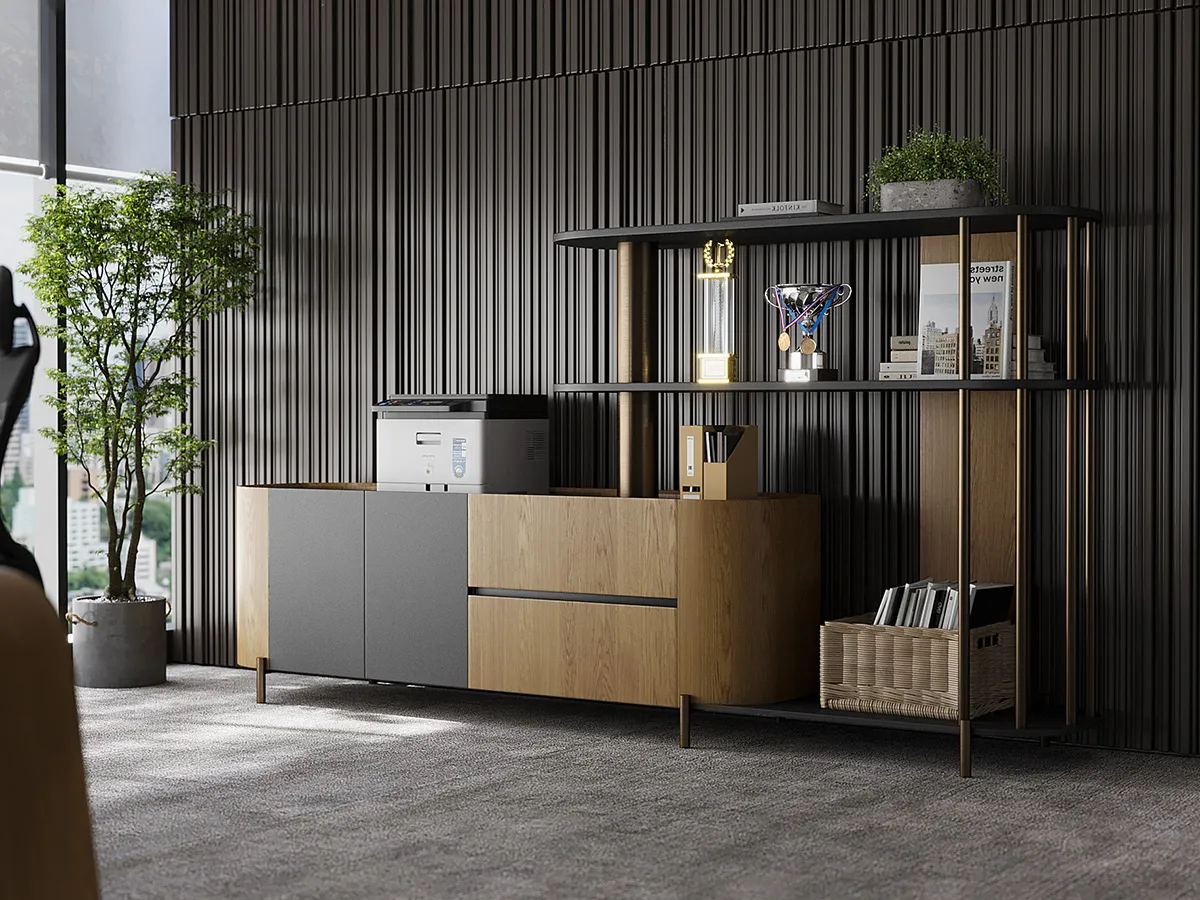 Lumodesk office storage layout