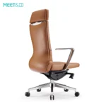 Meet&Co Brown Leather Chair
