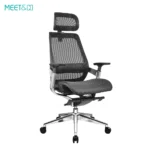 meetco ergonomic mesh chair black
