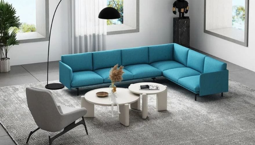 meetco modern sectional sofa