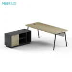 Mesa executiva em formato de L Linora B Gallery Three