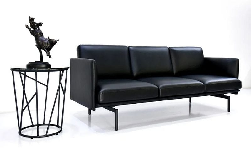 Rose Leather Sectional Couch MCM Furniture