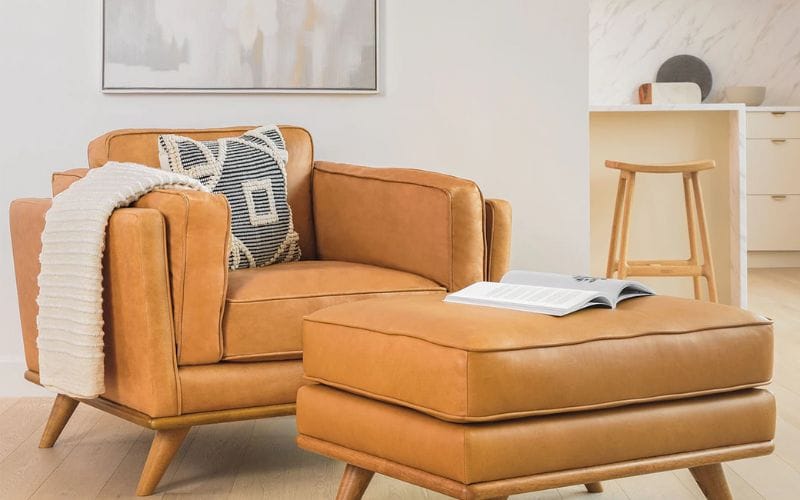 Timber 41 Leather Lounge Chair