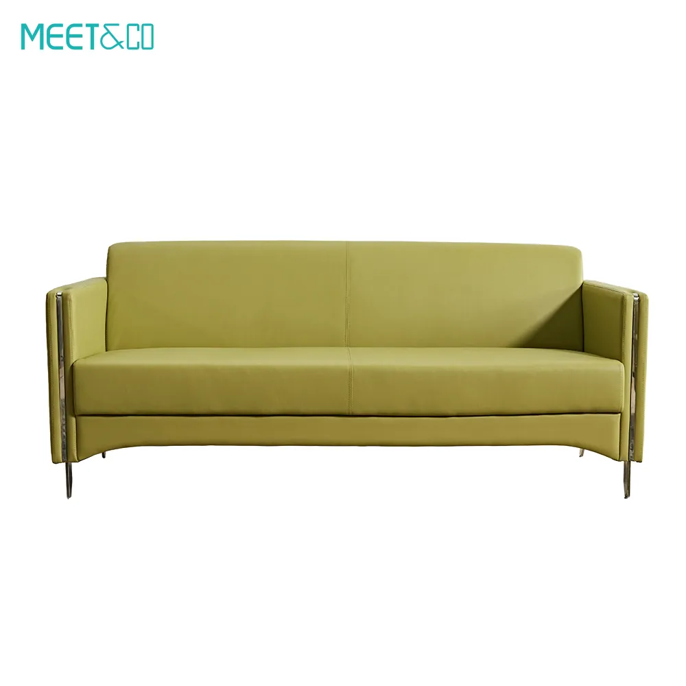 Modern Office Leather Sofa Set (1+1+3)