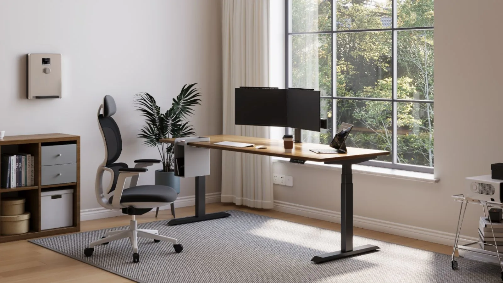 Cadeira de escritório e mesa de altura ajustável da Meet&Co Furniture