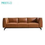 Modern Rose Leather Sofa