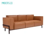 Rose Leather Modular Sectional Sofa