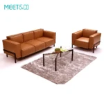Rose Leather Modular Sectional Sofa Gallery 2