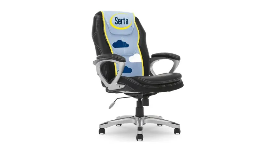 Cadeira de escritório executiva Serta para pessoas altas e de grande porte