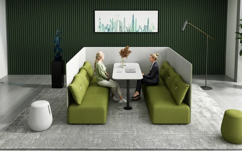 ENJOY 3-Seater Partition Sofa With Conversation Table Sceen Image 2