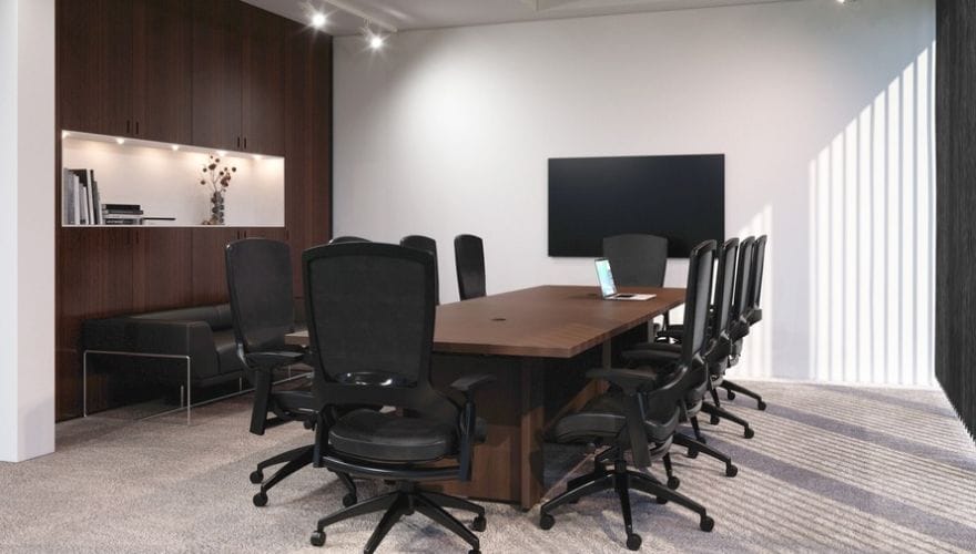 Lorell Tempered Glass Conference Table