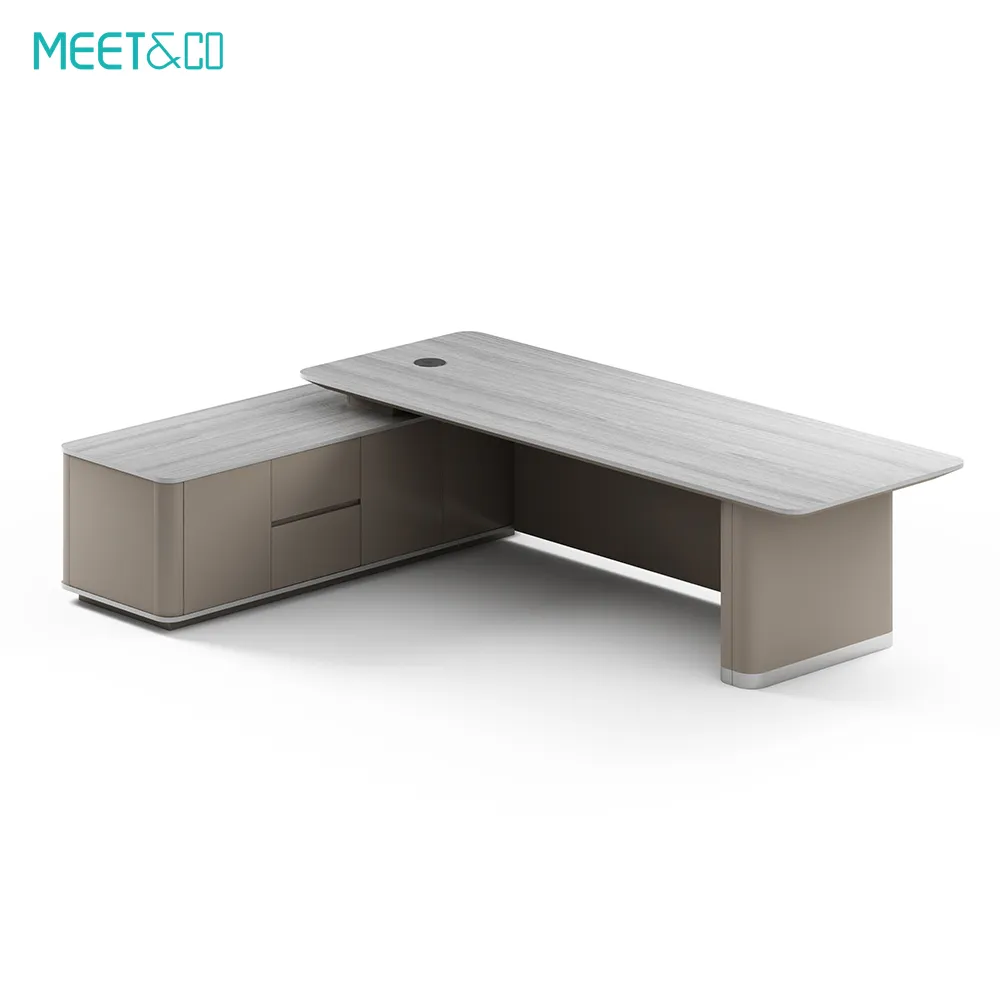 Mesa executiva em formato de L da BOAO