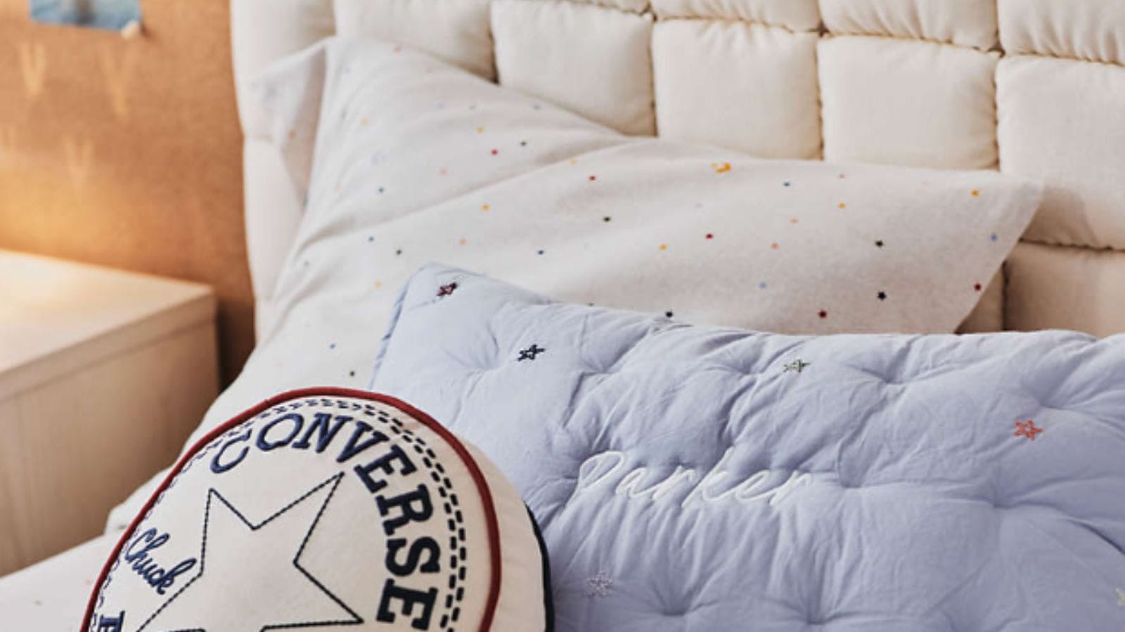 Converse Natural Puffy Canvas Kids Twin Bed