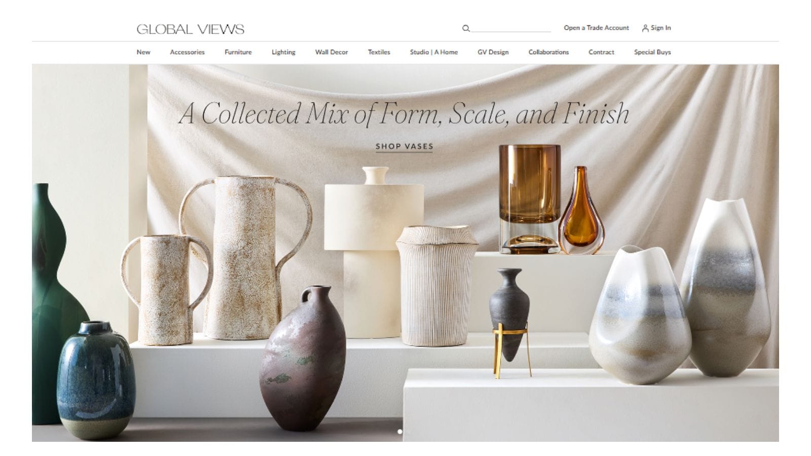 Global Views site new design