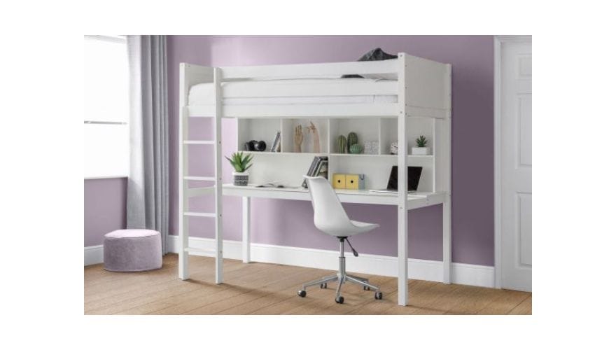 Julian Bowen Titan White High Sleeper Bed