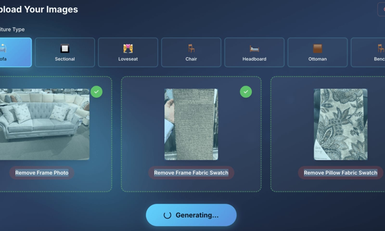 An example of the interface in Dream Draper