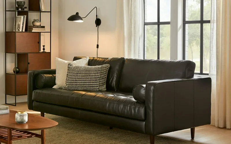 Artigo sobre o sofá de couro Sven