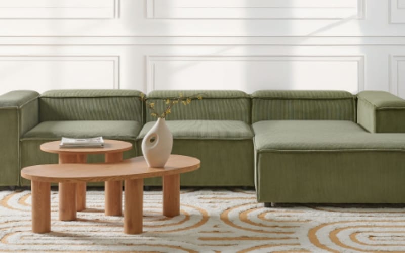 Beliani Modern Corner Sofa Chair