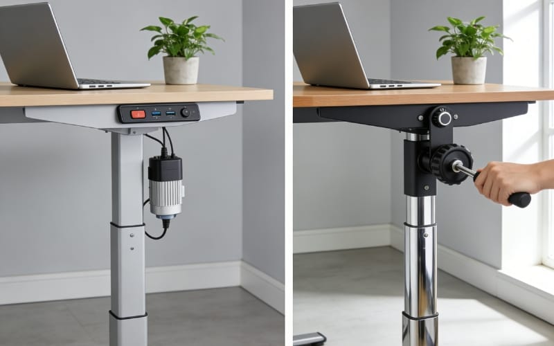 Electric vs Manual Standing Desks – Pros and Cons