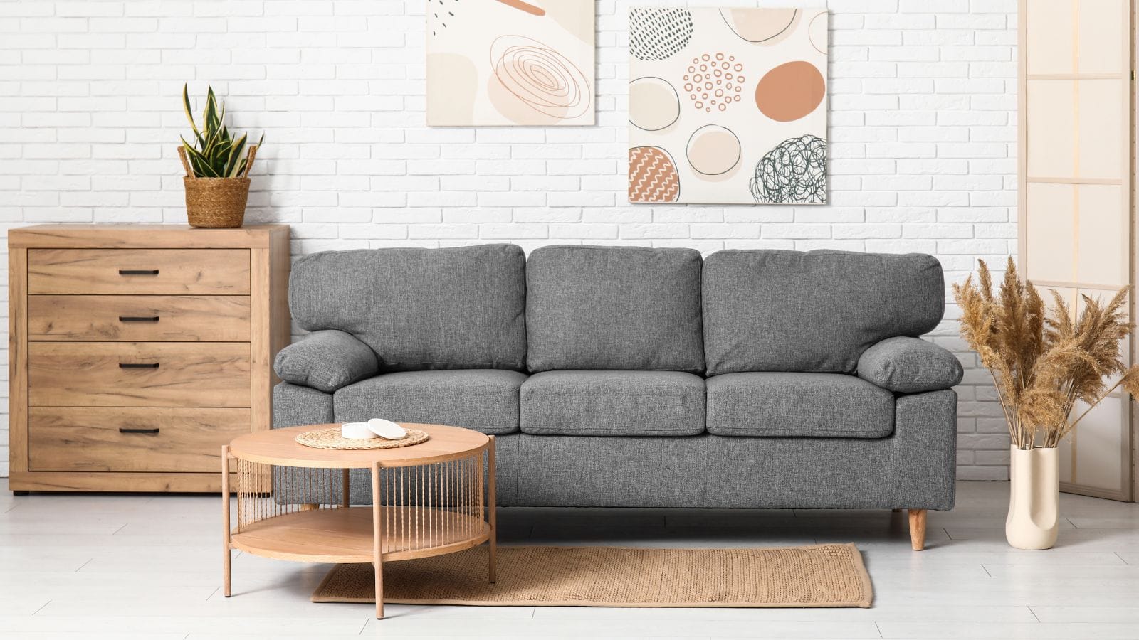gray sofa