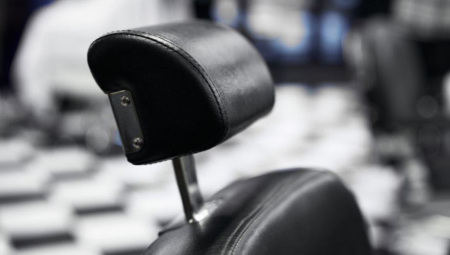 headrest leather chair