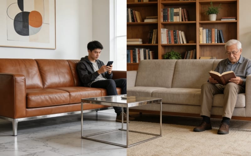 Leather Sofas VS Fabric Sofas