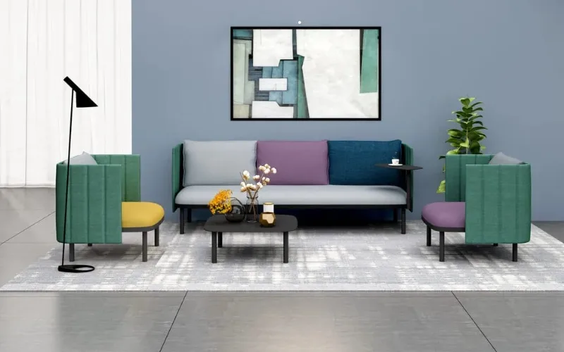 Sofás de tecido de alto desempenho