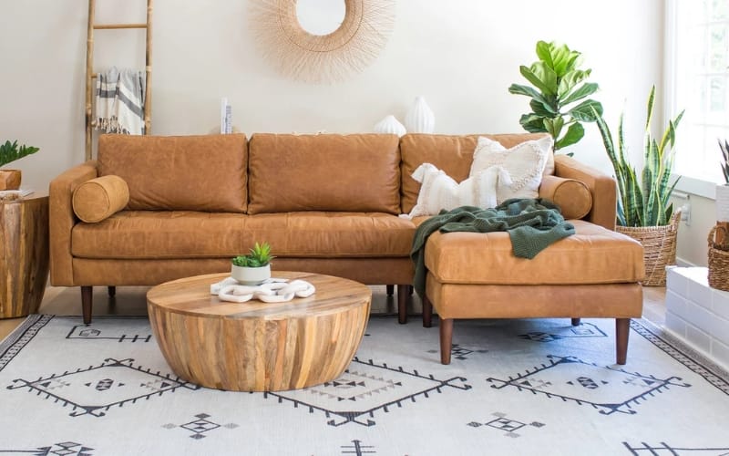 Poly & Bark Napa Leather Sofa