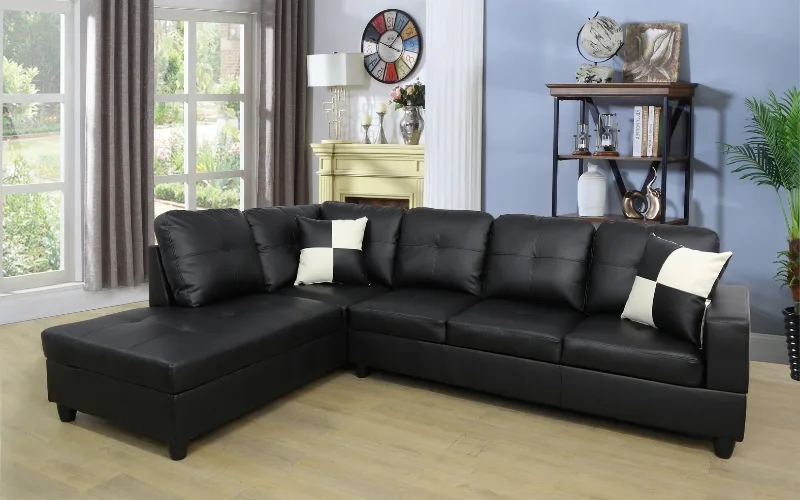 Sofá modular de couro sintético da Wayfair