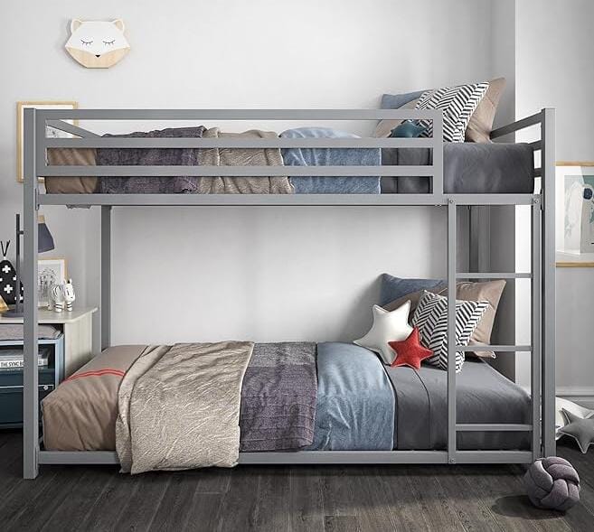 DHP Miles Low Metal Bunk Bed