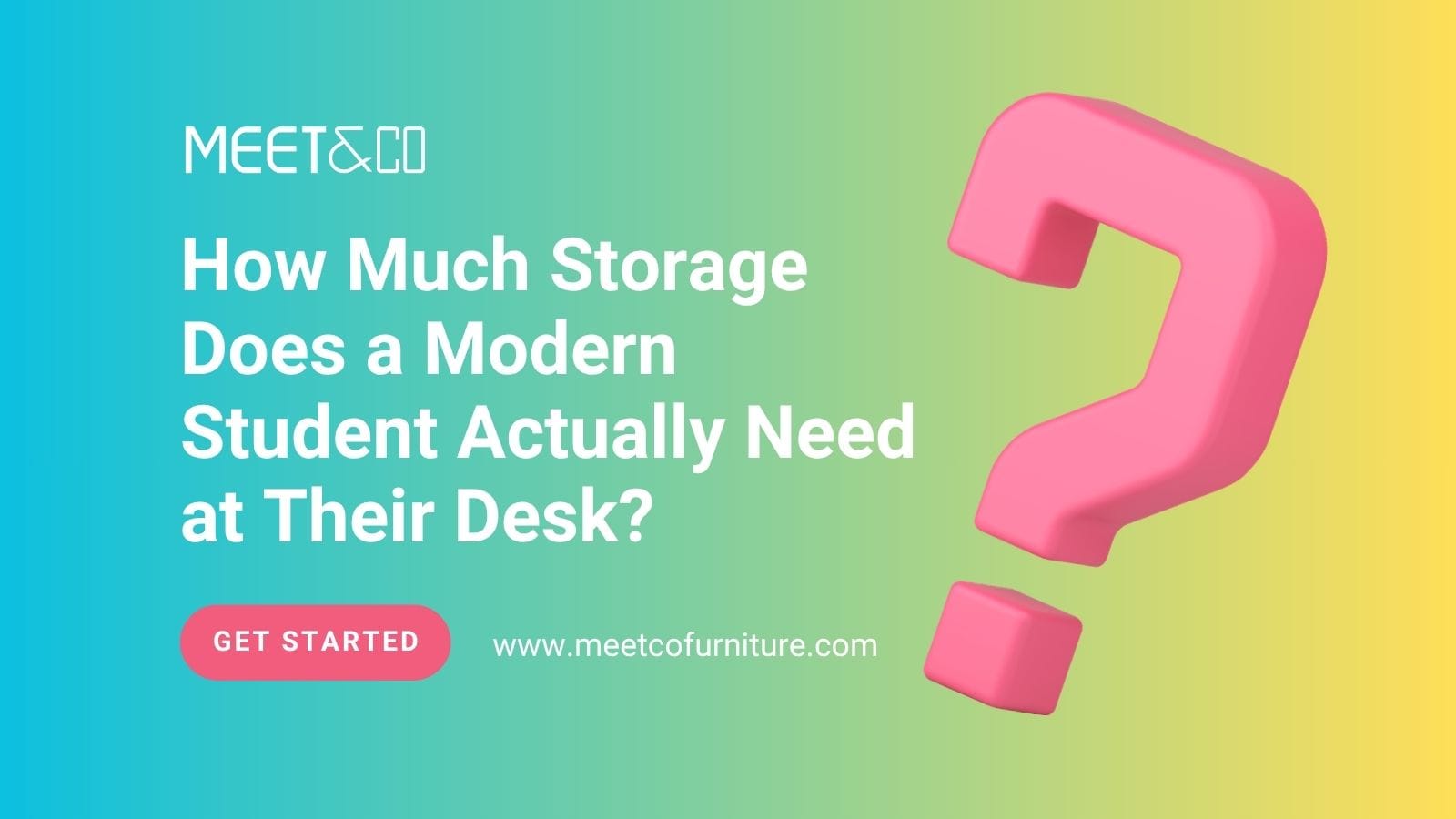 How Much Storage Does a Modern Student Actually Need at Their Desk