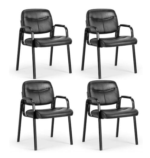 OLIXIS PU Leather Guest Chair Set
