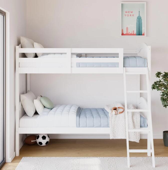 Storkcraft Long Horn Twin‑Over‑Twin Bunk Bed