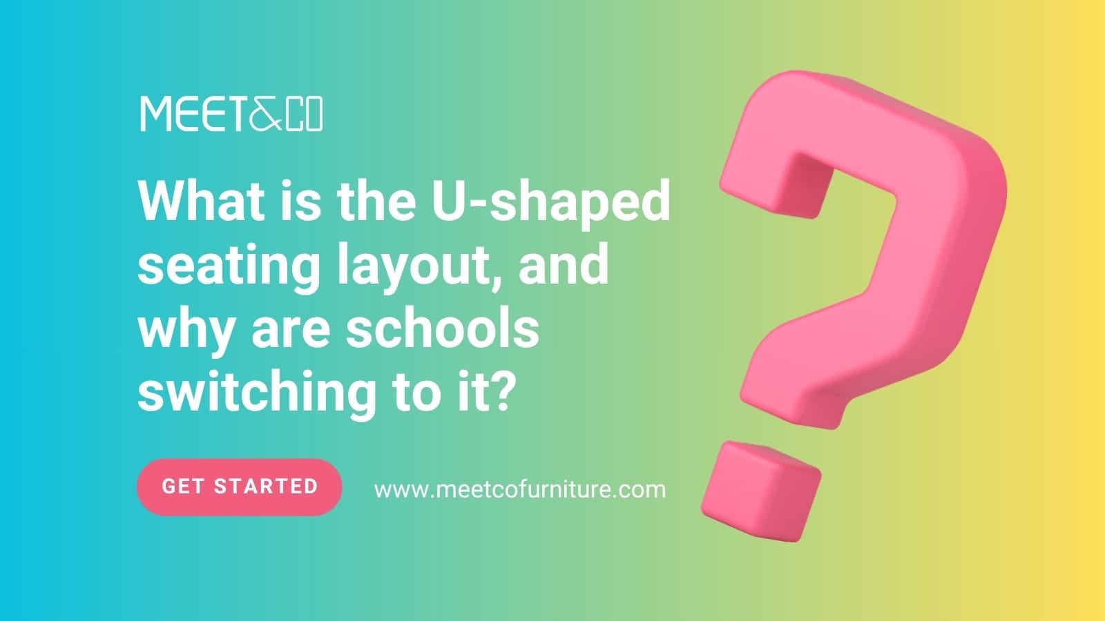 What is the U-shaped seating layout, and why are schools switching to it