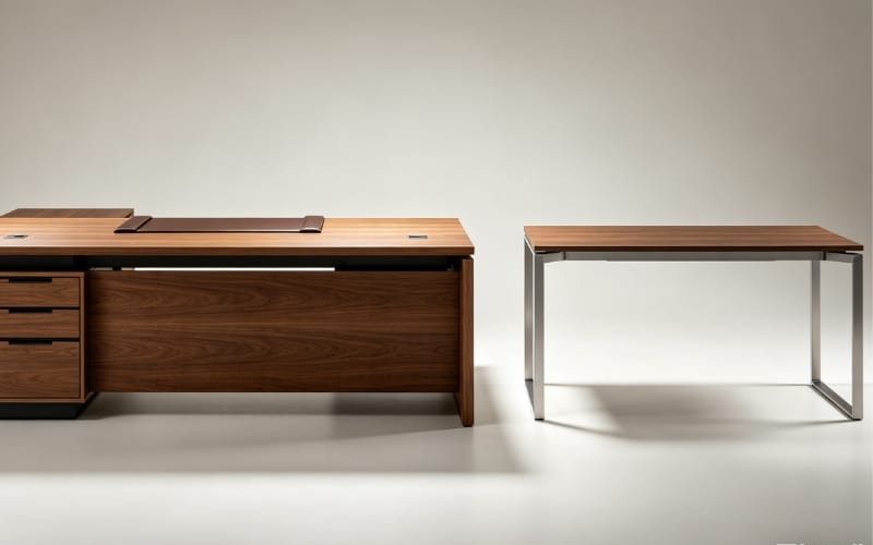 executive desk vs standard desk