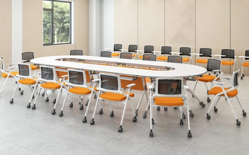 folding training table