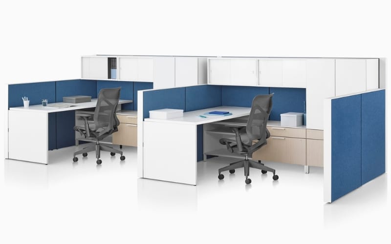 Herman Miller Canvas Office Workstation with Panels