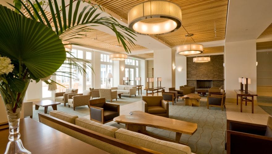 hotel lobby