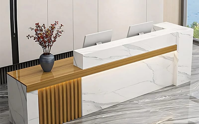 KOUBHYJ 260cm Large Reception Counter