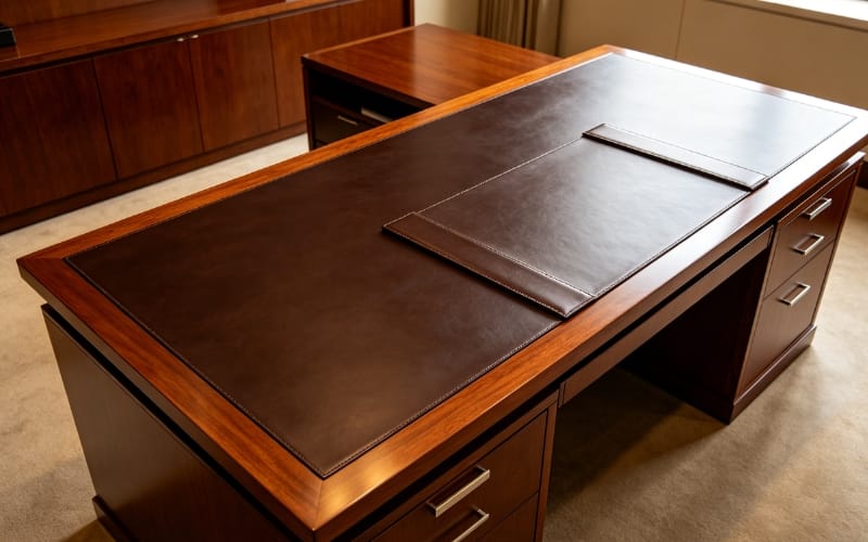 Leather Top Executive Desk