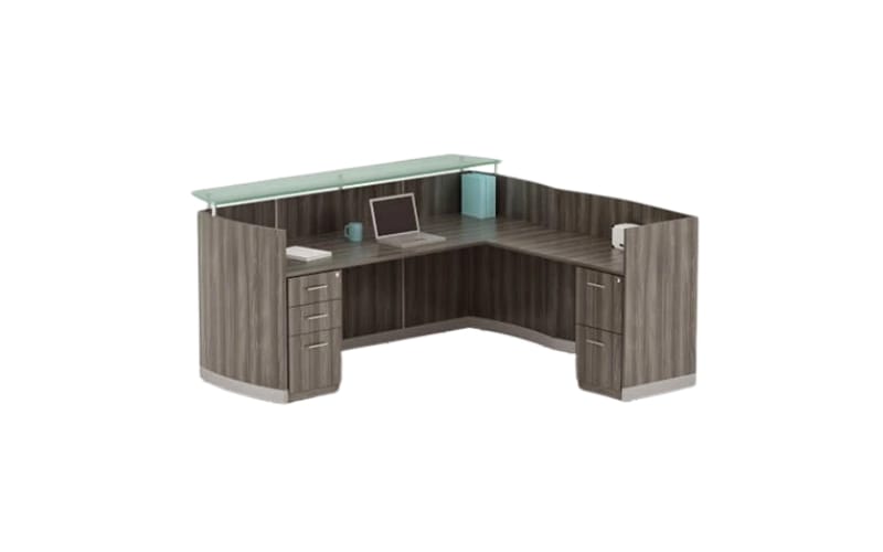 Mayline Medina Curved Reception Station