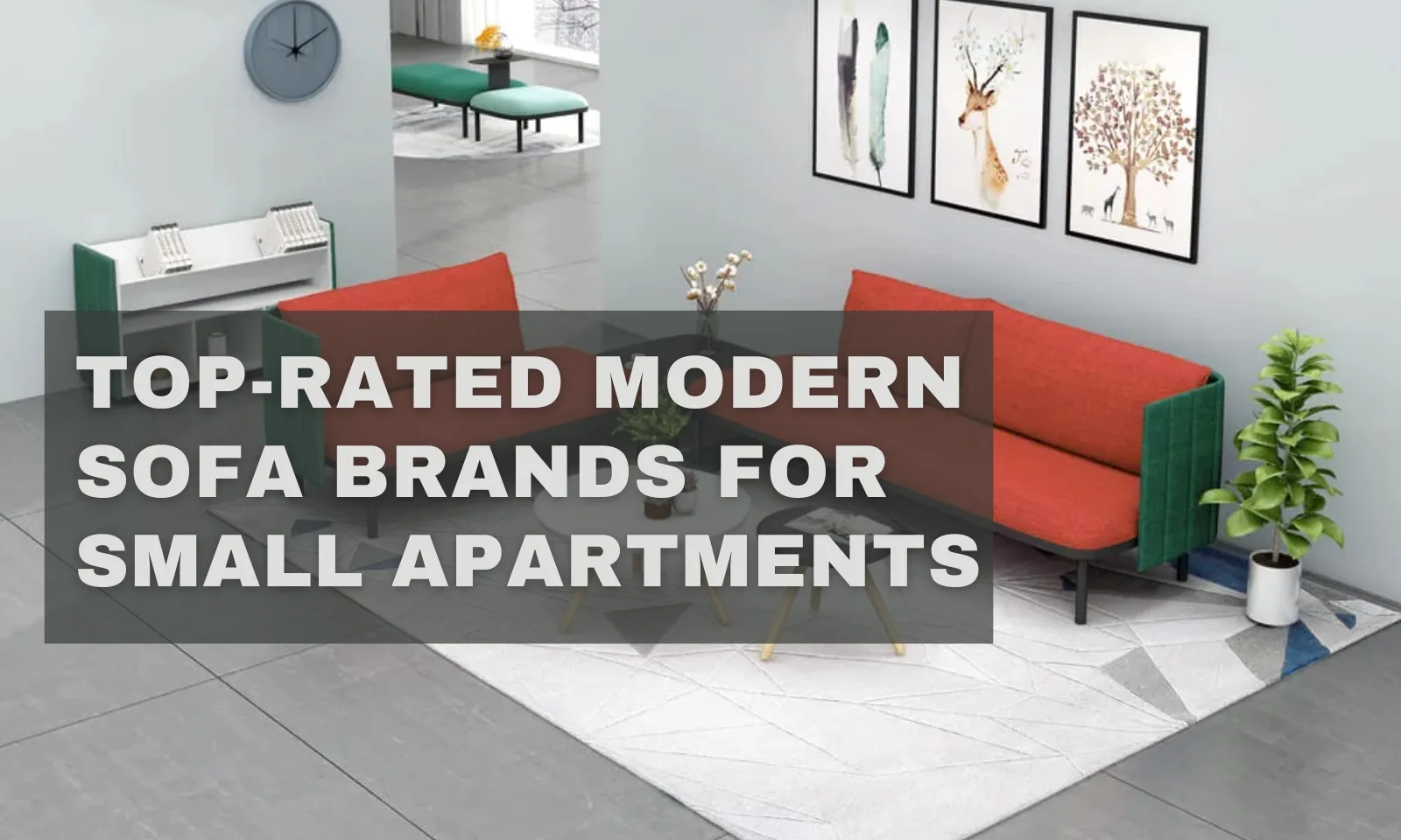 Melhores marcas de sofás modernos para apartamentos pequenos