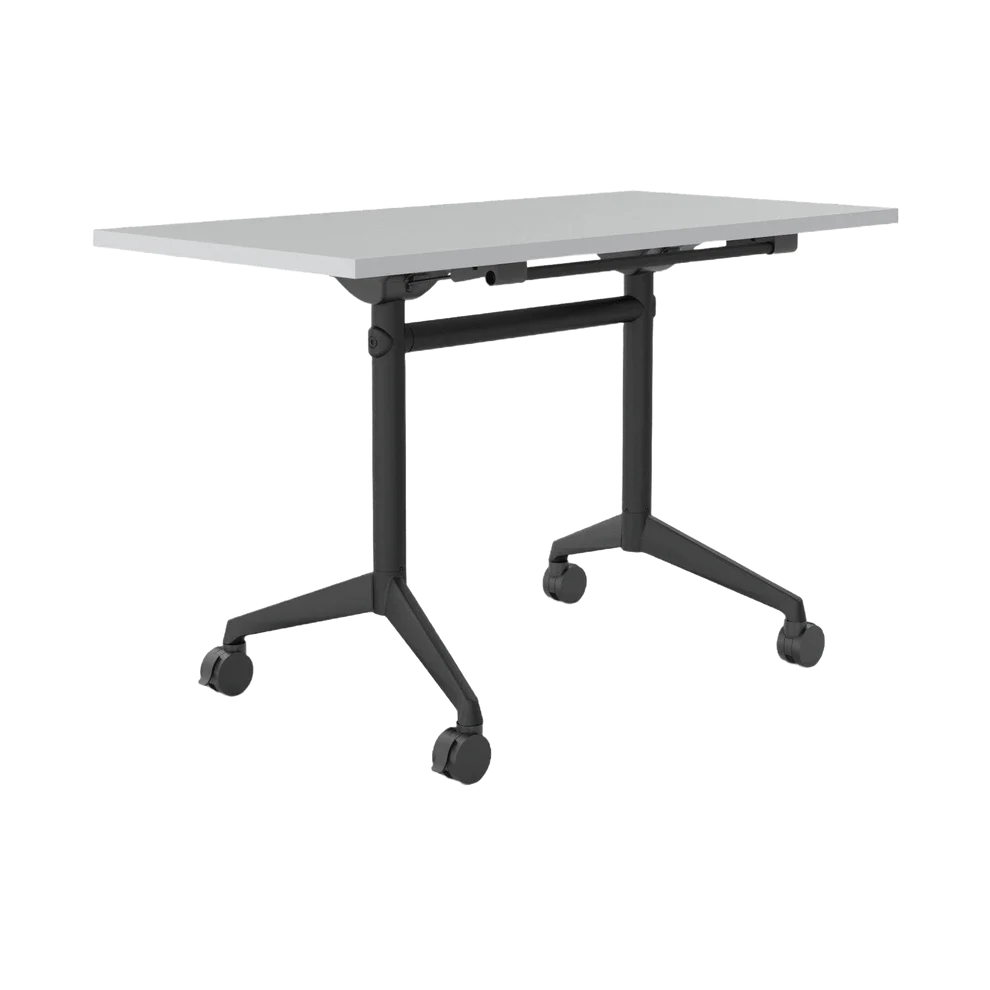 Modulus Mobile Flip Table with All Black Legs