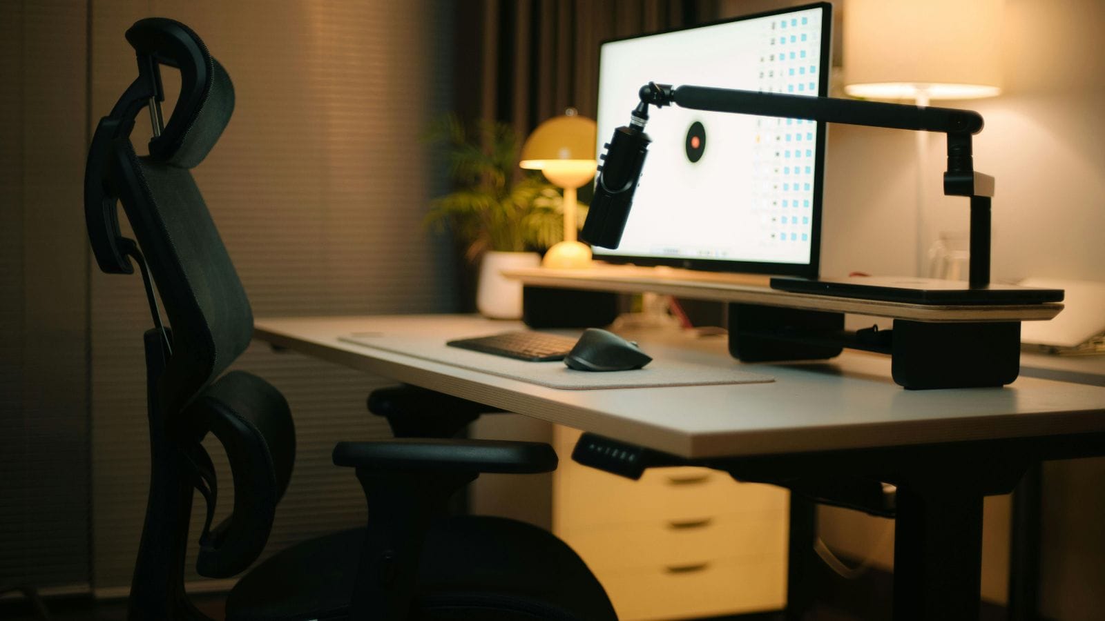 modern office chair with headrest