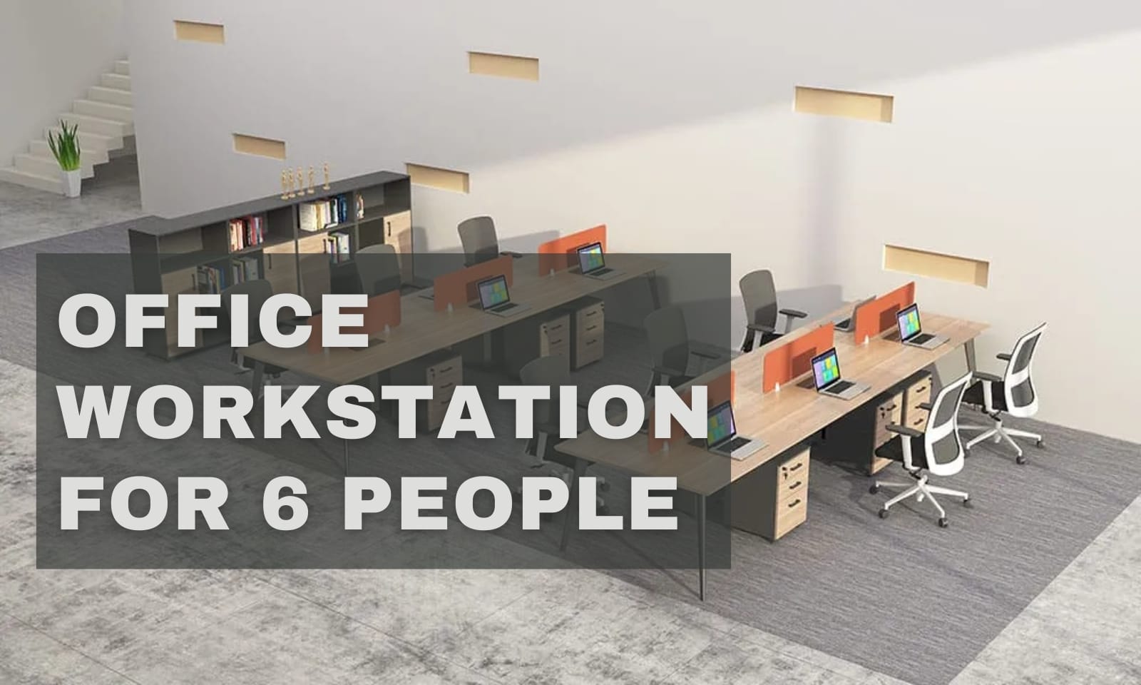 Office Workstation For 6 People