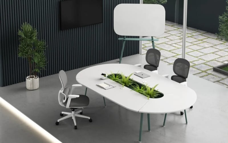 Oval Meeting Table