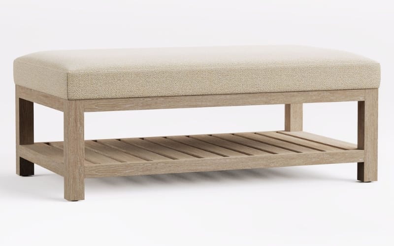 ottery Barn Jake Upholstered Ottoman