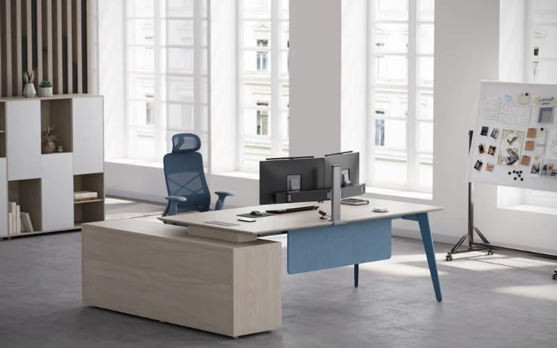 Reco Series D L-Shaped Executive Desk